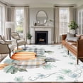 thumbnail image 1 of 5'x7' Area Rugs for Living Room Bedroom, Fall Pumpkins Washable Rug Carpet Runner Indoor Outdoor, Thanksgiving Country Maple Leaf Plant Non Slip Floor Mats Area Rug for Kitchen, Nursery, 1 of 8