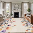 thumbnail image 1 of 5'x7' Area Rugs for Living Room Bedroom, Spring Floral Washable Rug Carpet Runner Indoor Outdoor, Elegant Flowers Farmhouse Botanical Rustic Non Slip Floor Mats Area Rug for Kitchen, Nursery, 1 of 8