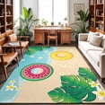 5'x7' Area Rugs, Summer Swimming Rings Indoor Outdoor Area Rug for ...