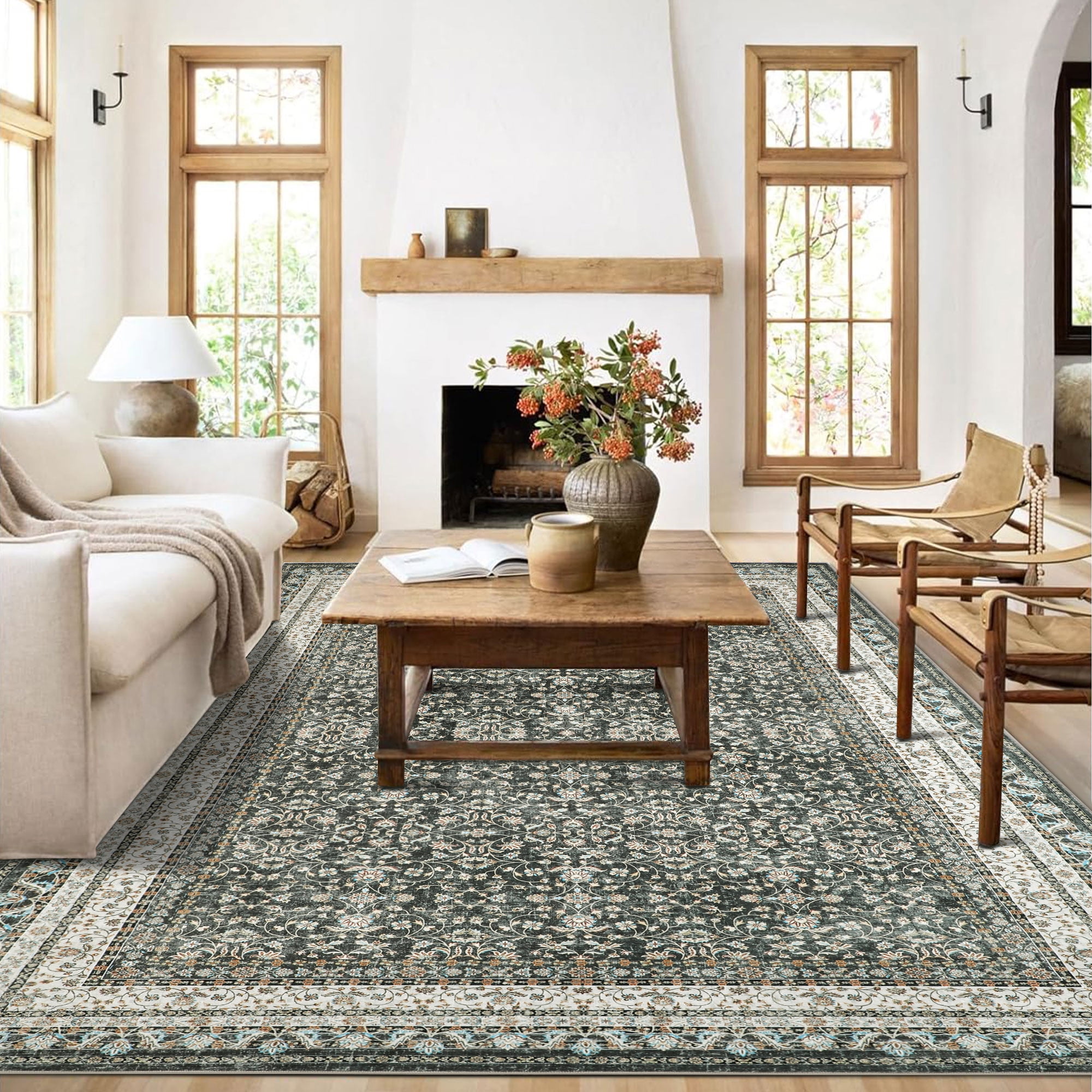 5'x7' Area Rugs on Clearance for Living Room Farmhouse Office Vintage ...