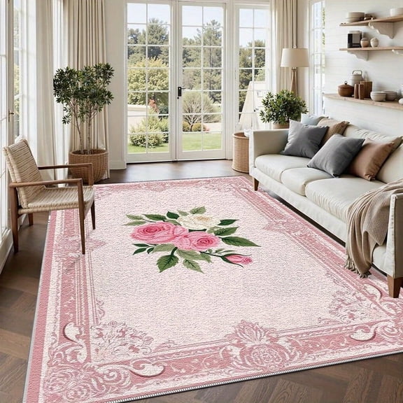 5'x7' Bedroom Carpet Rug Carpet Floor Mats Area Rug Small Checkered Area Rug Traditional Area Rug