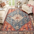 thumbnail image 1 of 5'x7' Boho Machine Washable Rugs,5x7ft Area Rugs for Living Room Non-Slip Oriental Throw Bedroom Rug Ultra-Thin Large Office Dining Room Rug Accent Floor Carpet for Kitchen Laundry Room, 1 of 7