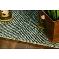 thumbnail image 1 of 5'x7' Grey Black Hand Tufted Space Dyed Geometric Indoor Area Rug, 1 of 3