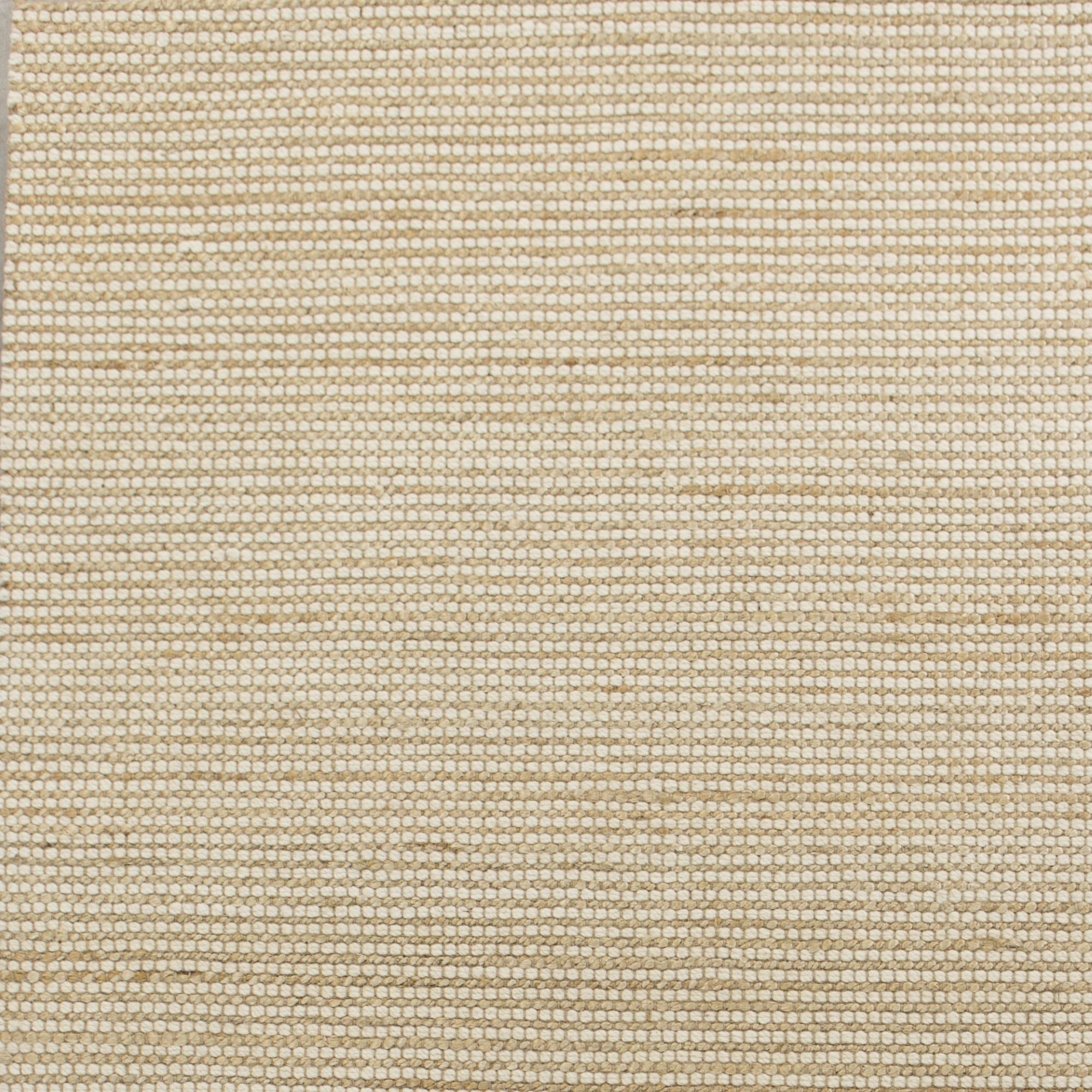 Handmade Ivory Wool Rectangular 5' x 7' Easy-Care Area Rug