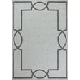 thumbnail image 1 of 5'x7' Oatmeal Ivory Hand Hooked UV Treated Bordered Indoor Outdoor Area Rug, 1 of 6