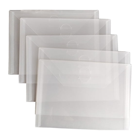 5PCS Dies Stamps Storage Bag Clear Pocket 5''x7'' Fit for Embossing Templates