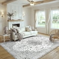 thumbnail image 1 of CHITOOMA 5'x7' Machine-washable Area Rugs for Living Room, Stain Resistant Non-Shed Carpet, Boho Floral Area Rugs with Non-Slip Backing for Bedroom, Dining Room, Dorm, Office, 1 of 9
