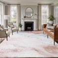 thumbnail image 1 of 5'x8' Area Rugs, Pink Brown Ombre Indoor Outdoor Area Rug for Living Room Bedroom, Modern Marble Abstract Art Geometric Washable Bathroom Rugs Kitchen Floor Carpet Mats Home Decor Aesthetic, 1 of 8