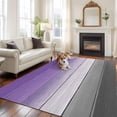 thumbnail image 1 of 5'x8' Area Rugs, Purple Gray Indoor Outdoor Area Rug for Living Room Bedroom, Vintage Rustic Abstract Striped Wooden Grain Washable Bathroom Rugs Kitchen Floor Carpet Mats Home Decor Aesthetic, 1 of 8
