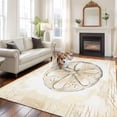 thumbnail image 1 of 5'x8' Area Rugs, Sand Dollar Coastal Indoor Outdoor Area Rug for Living Room Bedroom, Summer Beach Beige Ocean Washable Bathroom Rugs Kitchen Floor Carpet Mats Home Decor Aesthetic, 1 of 8
