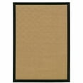 thumbnail image 1 of 5â€™x8â€™ Beige and Black Plain Indoor Outdoor Area Rug, 1 of 5