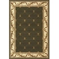 thumbnail image 1 of 5'x8' Green Machine Woven Hand Carved Fleur De Lis Indoor Area Rug, 1 of 3