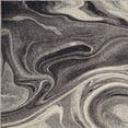 thumbnail image 1 of 5'x8' Grey Black Machine Woven Marble Indoor Area Rug, 1 of 11