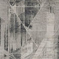 thumbnail image 1 of 5'x8' Grey Machine Woven Abstract Geometric Indoor Area Rug, 1 of 3