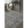 thumbnail image 1 of 5'x8' Grey Machine Woven Abstract  Indoor Area Rug, 1 of 2
