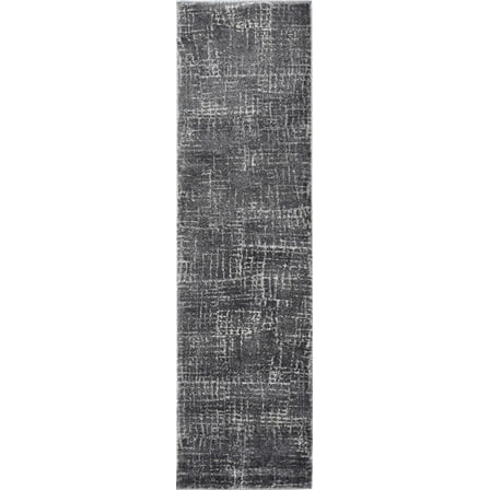 5'x8' Grey Machine Woven Abstract Scratch Indoor Area Rug