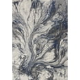 thumbnail image 1 of 5'x8' Grey Machine Woven Abstract Watercolor Indoor Area Rug, 1 of 12