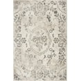 thumbnail image 1 of 5'x8' Grey Machine Woven Distressed Floral Medallion Indoor Area Rug, 1 of 4