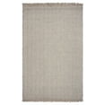 thumbnail image 1 of 5'x8' Oatmeal Beige Hand Woven Houndstooth Indoor Area Rug, 1 of 6
