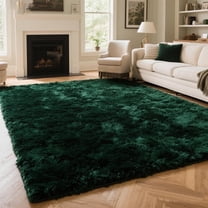 5'x8' Soft Rug Indoor Modern Fluffy Area Rugs for Living Room Bedroom Carpet Home Decor,Green
