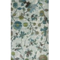 thumbnail image 1 of 5'x8' Teal Blue Machine Woven Floral Indoor Area Rug, 1 of 5