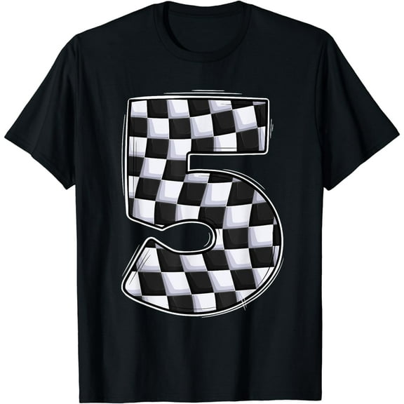 5 year old pit crew Boy car racing 5th birthday race car T-Shirt