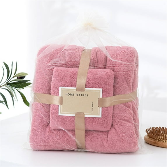50% 0ff Clearance! Bath Towels Cotton 2 In 1 Bath Towel And Face Towel Soft-Bath Towels Set