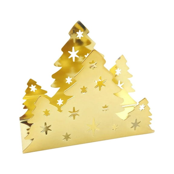 50% 0ff Clearance! Stainless Steel Paper Towel Rack Napkin Christmas Tree Napkin Napkin Western Restaurant Christmas Decoration Paper Towel