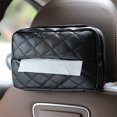 thumbnail image 1 of 50% 0ff Clearance! Tissue Box Checkered Car Tissue Box Leather Car Hanging Multifunctional Paper Box Fashionable Car Interior Accessories Tissue Box, 1 of 9