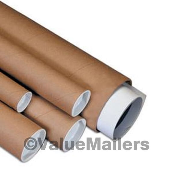 50 - 1 1/2 x 24 Kraft Mailing Shipping Artwork Poster Print Packing Tubes