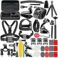 thumbnail image 1 of 50 in 1 Action Camera Accessory Kit Compatible with GoPro Hero 12 11 10 9 DJI OSMO 4 3 2 Insta360 X3 X2 GO 3 SJCAM DBPOWER AKASO VicTsing APEMAN WiMiUS QUMOX Lightdow Campark Sony Sports DV, 1 of 1