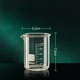 thumbnail image 1 of 50/100/150/250/500/1000ml High Borosilicate Glass Measuring Cup Clear Scale Cup Laboratory Beaker Kitchen Baking Measuring Cup, 1 of 9