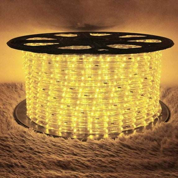 50-300 Ft Waterproof LED Rope Light, Indoor/Outdoor 110V Lighting