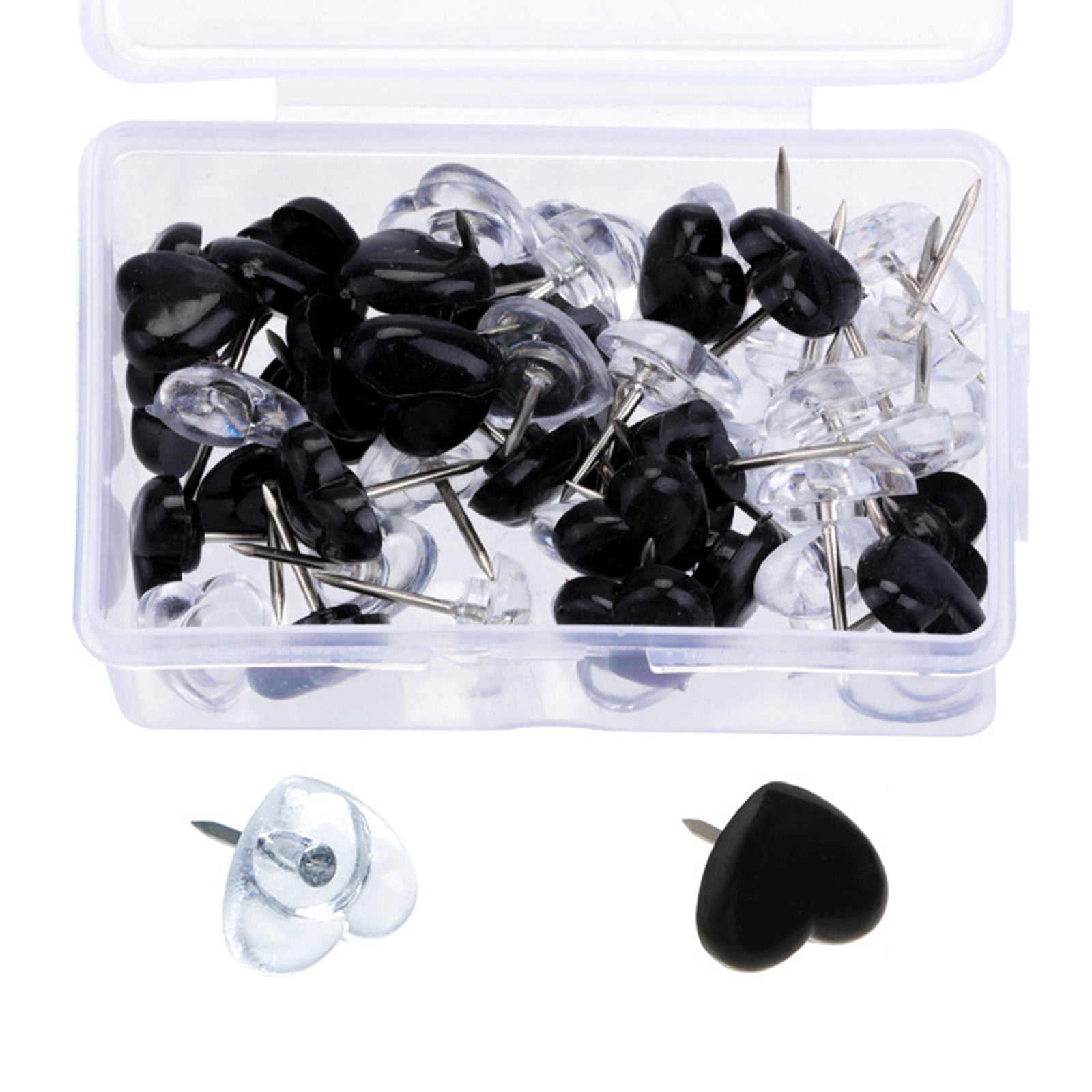 50/100/150Pcs Heart Push Pins Cork Notice Board Thumb Tacks Drawing ...
