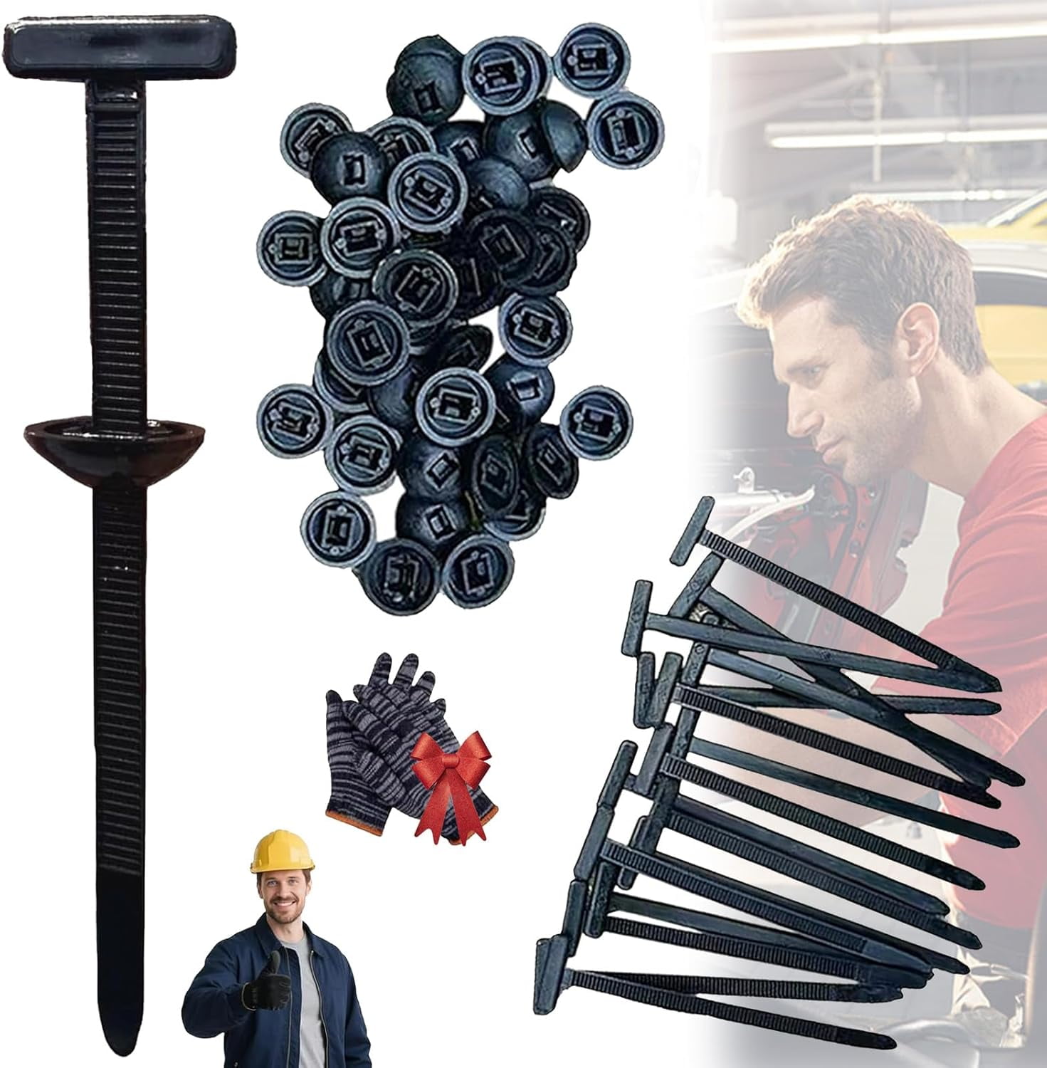 50/100/150pcs Snap On Fasteners Zip Tie, Universal Nylon Cable Tie ...