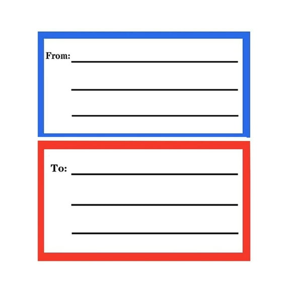 50/100/240 Sheets from/to Address Mailing Labels Mail Shipping Label Blank Mail Address Label Stickers for Package