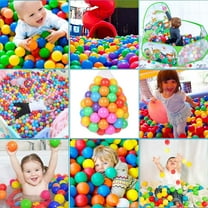 50 PCS Ball Pit Balls Toddlers Play Ball 2.16-inch Ocean Balls Baby Toys Macaron Mixed Color Pool Party Decoration