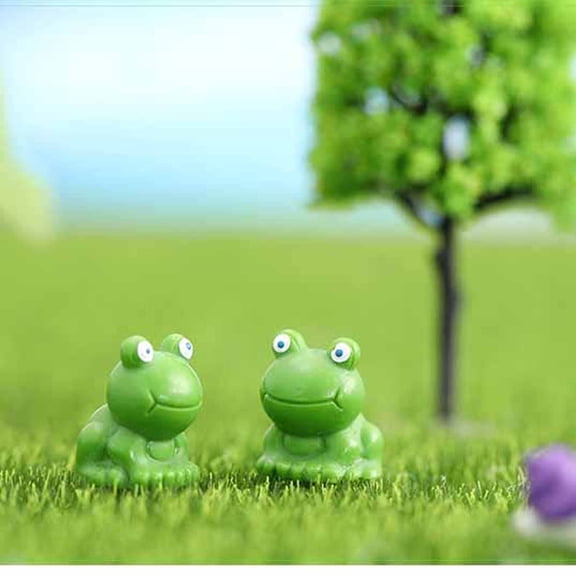 50/100-Pack Mini Frog Figurines, Tiny Green Frog Statues for Fairy Garden, Dollhouse, Aquarium & Home Decor