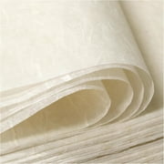50/100 Sheets A4 Mulberry Paper Sheets Natural Fiber Rice Papers,8.3x11.7in Natural Decoupage Tissue Paper for Writing Painting, Decorative &Card Making Papers DIY Craft