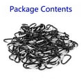 thumbnail image 1 of 50/100 pcs Silver / Black Aluminum Carabiner Spring Belt Clip Key Chain, 1 of 5