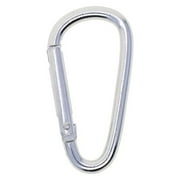 50/100 pcs Silver / Black Aluminum Carabiner Spring Belt Clip Key Chain