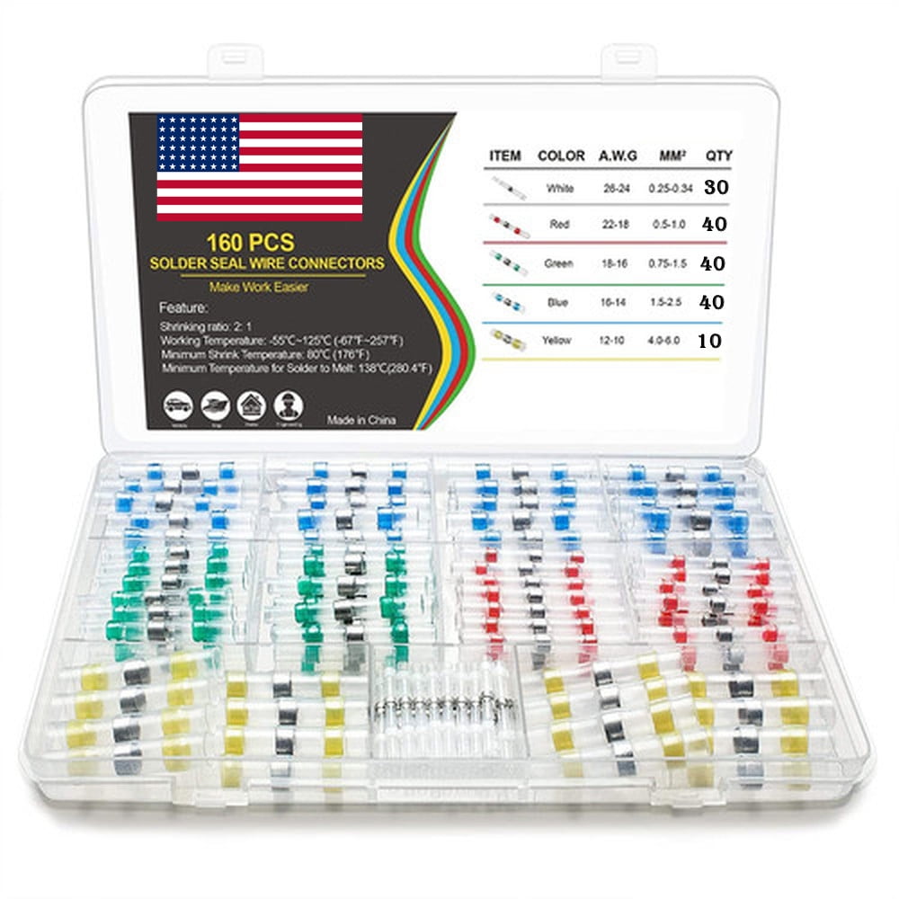 501000Pcs Waterproof Solderstick Solder Seal Sleeve Heat Shrink Butt