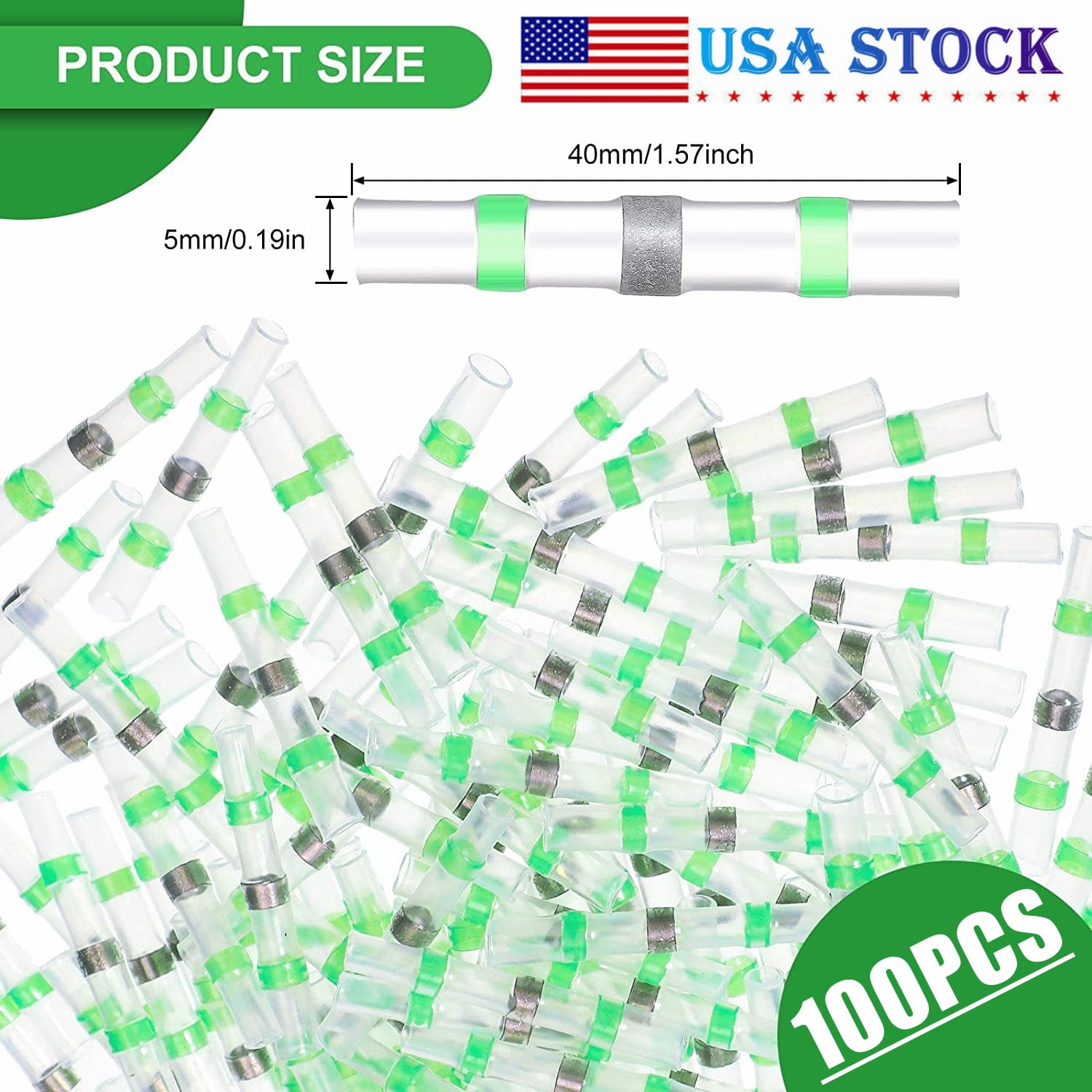 501000Pcs Waterproof Solderstick Solder Seal Sleeve Heat Shrink Butt