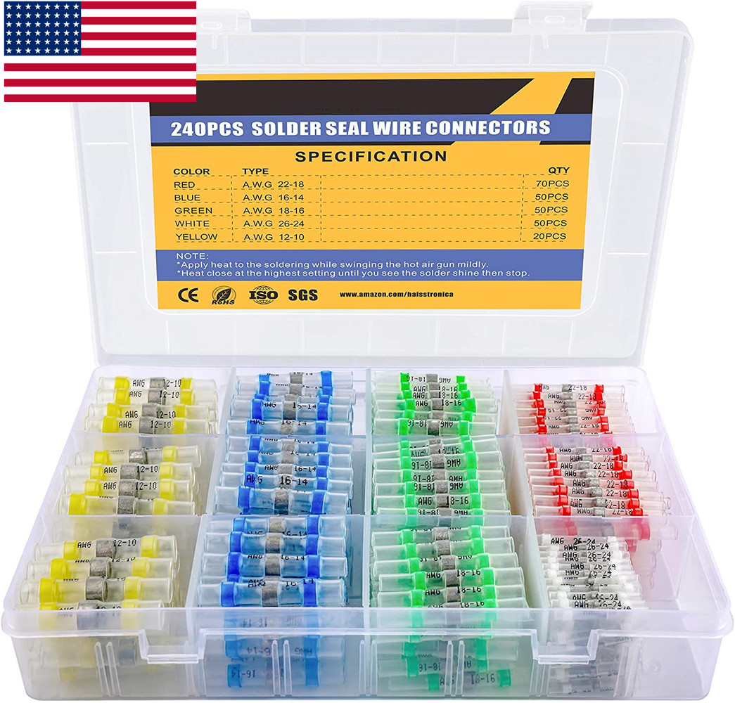 501000Pcs Waterproof Solderstick Solder Seal Sleeve Heat Shrink Butt