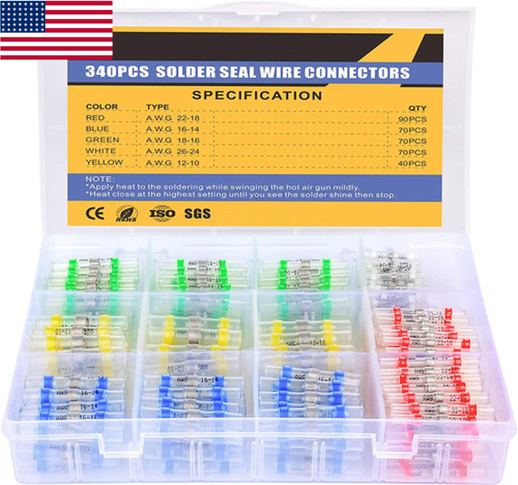 501000Pcs Waterproof Solderstick Solder Seal Sleeve Heat Shrink Butt