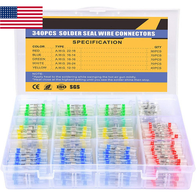 501000Pcs Waterproof Solderstick Solder Seal Sleeve Heat Shrink Butt