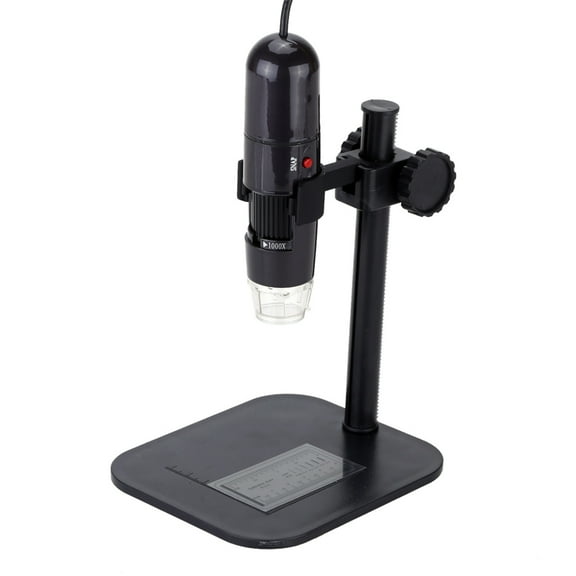 50-1000X 8LED USB Digital Microscope Zoom Magnifier with Adjustable Stand True 1.3MP Video Camera