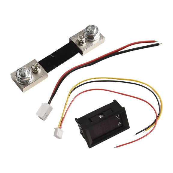 50/100A Voltmeter Ammeter Led Dual Digital Volt Amp Meter Test Tester Gauge Current Tester With Shunt 100A Smile Home