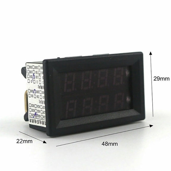 50/100A Voltmeter Ammeter Led Dual Digital Volt Amp Meter Test Tester Gauge Current Tester With Shunt 10A Smile Home