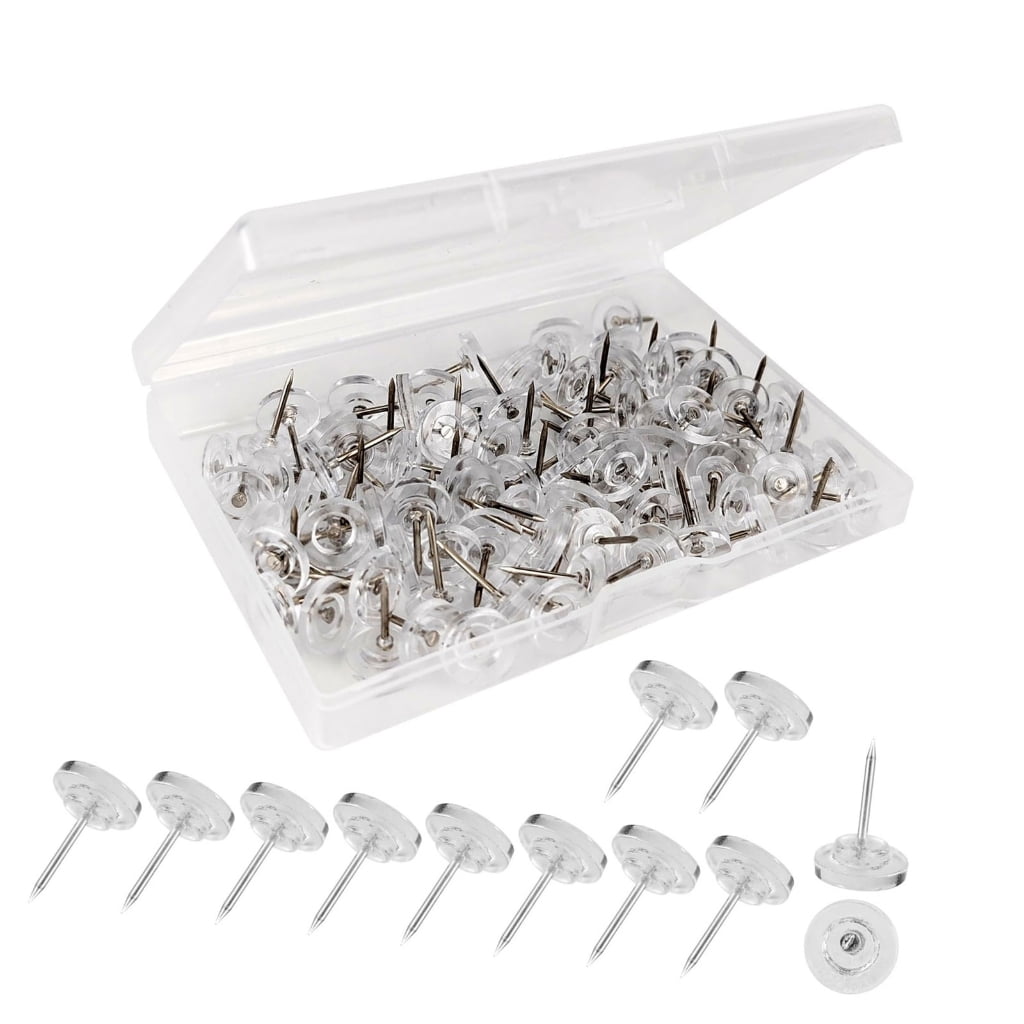 50/100Pcs Big Head Push Pin Thumb Pin for Cork Board Picture Map ...